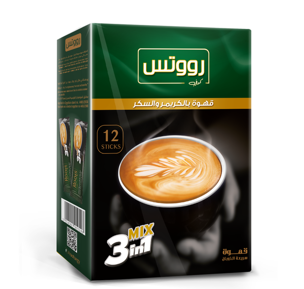 Roots 3 in 1 Coffee Mix – 12 Sticks