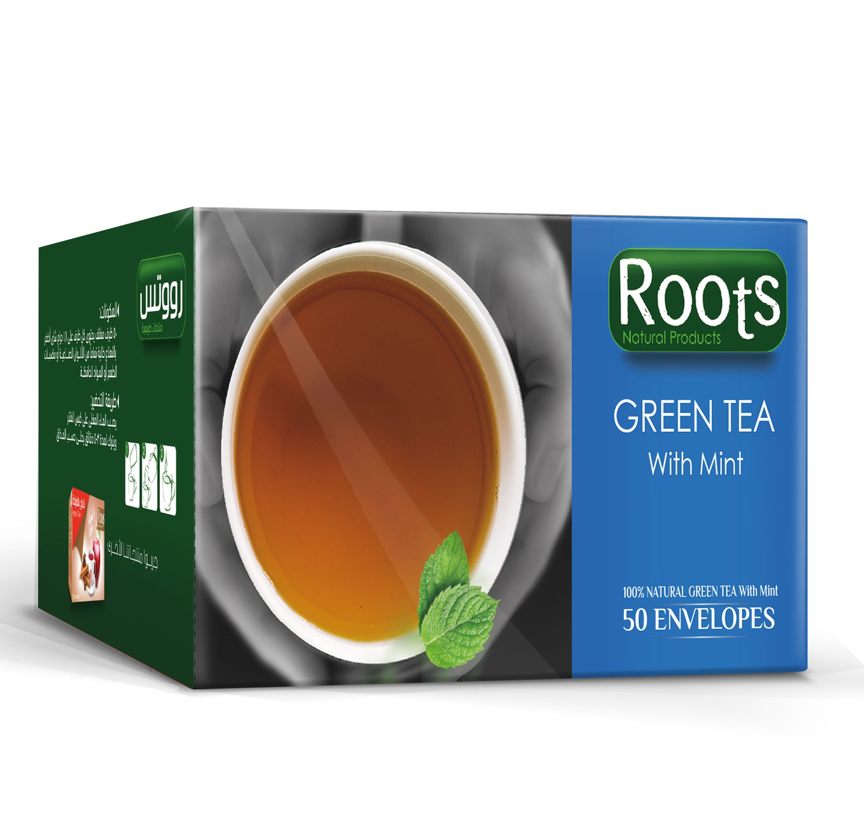 شاي أخضر بالنعناع - 12 ظرف